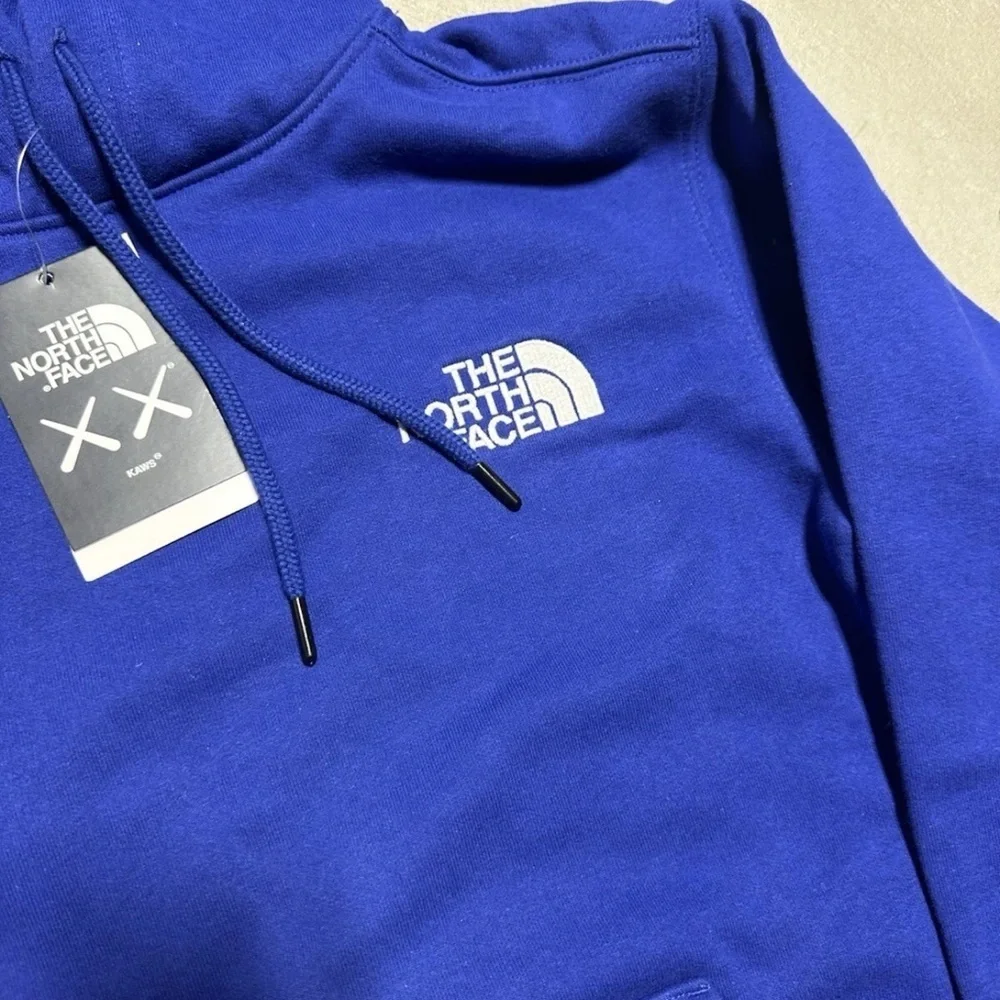 KAWS x The North Face Bolt Blue Hoodie Medium NWT Authentic Streetwear